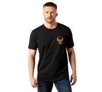 Ariat Men's Rustic Eagle Black Tee Shirt, Black, Large