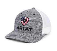 ARIAT Men's RWB Shield Logo Flexfit110 Snapback Cap
