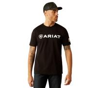 Ariat Men's Shield Flag T-Shirt, Black, S