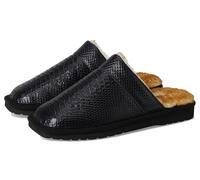 ARIAT Men's Indoor/Outdoor Warm Comfortable Silversmith Square Toe Exotic Slippers with Leather Upper, Black Snake, 8 UK