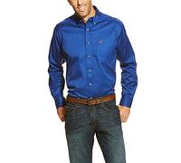 ARIAT Men's Solid Twill Shirt-dotd, Ultramarine, Medium