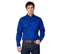 ARIAT Men's Solid Twillfitted Shirt, Ultramarine, XL