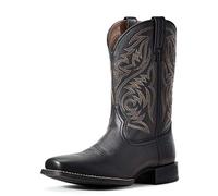ARIAT Men's Sport Herdsman Western Boot, Black Deertan, 8 UK