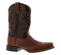 ARIAT Men's Peanut Butter and Chaga Sport Herdsman Full-Grain Western Boot Square Brown 11.5 D(M) US