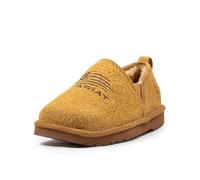 ARIAT Men's Square Toe Indoor & Outdoor Rubber Bottom Lasso Suede Slippers, Tan, 7