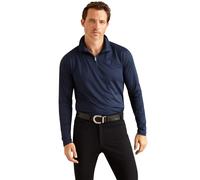 Ariat Men's Sunstopper 3.0 1/4 Zip Baselayer, Navy Eclipse, Navy Eclipse, L