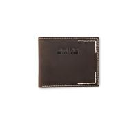 ARIAT Men's Thick Stitch Work Bifold Wallet, RFID Blocking, Leather, Brown