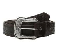 ARIAT Men's Top Caiman Belt, Black Cherry, 38