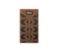 ARIAT Men's Tread Filigree Work Rodeo Wallet, RFID Blocking, Leather with Mesh Underlay, Medium Brown