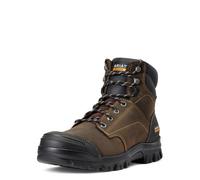 ARIAT Mens Treadfast 6 Inch Waterproof Steel Toe Work Safety Shoes Casual - Brown, Brown, 10