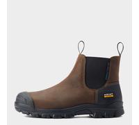 Ariat Mens Treadfast Chelsea Waterproof Steel Toe Work Boots, Dark Brown