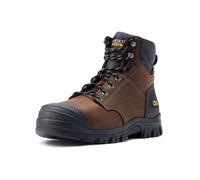 ARIAT Treadfast 6" Men's Lace Up Waterproof Leather Steel Toe Work Boot (Dark Brown, UK 8.5)