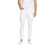 Men's Tri Factor Grip Knee Patch Breech White, White 32