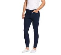 ARIAT Mens Tri Triathlon Factor Grip Knee Patch Breeches - Navy - Easy Stretch