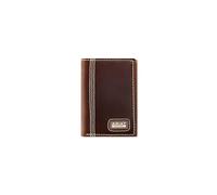 ARIAT Men's Triple Stitch Work Trifold Wallet, RFID Blocking, Leather, Brown