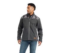 ARIAT Men's Vernon 2.0 Chimayo Softshell Jacket Coat, Charcoal, XL