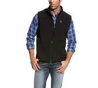 ARIAT Men's Vernon 2.0 Softshell Vest, Black, XL