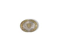 ARIAT Men's Western Belt Buckle - Floral Flag Pattern Cowboy Belt Buckle, Oval, One size