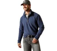 ARIAT Men's Wilford 1/2 Zip Sweatshirt, Navy Heather, S
