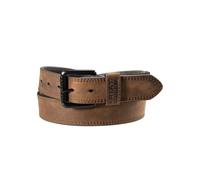 Ariat Men's Work Stretch Leather Belt with Roller Buckle, 34, Brown