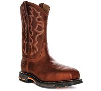 Ariat Workhog Toast Men's Wide Square Toe Steel Toe Work Chelsea Boots (Brown, UK 7.5)