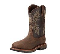 ARIAT Men's WorkHog Wide Square Toe Waterproof Composite Toe Work Boot, Brown, 13 UK
