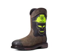 ARIAT Men's Workhog Xt Venttek Bold Waterproof Carbon Toe Work Boot Western, Iron Coffee/Acid, 11 UK