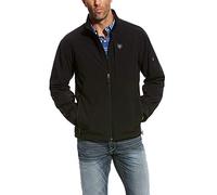ARIAT mensVernon 2.0 Softshell Jacket Standing Collar Long Sleeve Jacket - Black - Small
