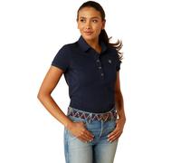 Ariat Prix 3.0 Womens Polo Shirt - Navy Eclipse