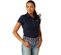 ARIAT Prix 3.0 Womens Polo Shirt - Navy Eclipse Small