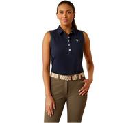ARIAT Prix 3.0 Womens Sleeveless Polo Shirt - Navy Eclipse Small