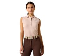 ARIAT Prix 3.0 Womens Sleeveless Polo Shirt - Sepia Rose