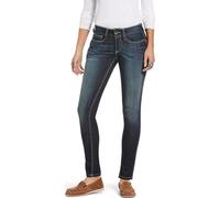 ARIAT Women's R.E.A.L. Mid Rise Skinny Jean - Blue - 25 Regular