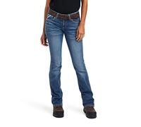 Ariat R.E.A.L. Perfect Rise Phoebe Bootcut Jeans in Canadian, Malibu, 26 Extra Long