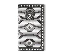 ARIAT Rodeo Diamond Lace Southwest Fabric Wallet, Black, Black