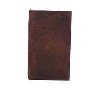 ARIAT Rodeo Wallet Emboss Corner Logo Brown One Size