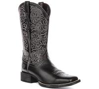 Ariat Round Up Remuda Wide Pull On Western Womens Boot In Black UK 3 - 7