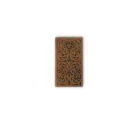 ARIAT Scrolling Embossed Rodeo Wallet, Medium Brown, Medium Brown