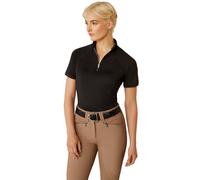 Ariat Womens Soquel Coral Paradise 1/4 Zip Base Layer Shirt, Black, L