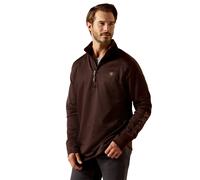 Ariat Team Mens EQ 1/2 Zip Pullover - Java Brown | Lightweight | Equestrian