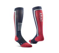 Ariat Team Tek Slimline Performance Socks - Navy - Size: One Size