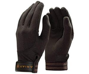 ARIAT Tek Grip Glove Bark - Easy Stretch - Unisex - The go-to glove for riding and schooling - Articulated fingers bend