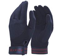 ARIAT Tek Grip Glove Navy - Easy Stretch - Unisex - The go-to glove for riding and schooling - Articulated fingers bend Glove Size - 8.5
