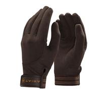Ariat Tek Grip Riding Gloves - Horse Riding Gloves - Brown - Size: Glove 8.5