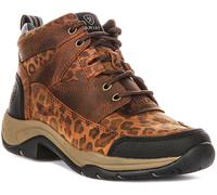 ARIAT Women's Terrain Hiking Boots, Washed Leopard, 10 X-Narrow