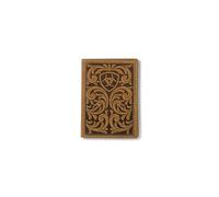 ARIAT Trifold Scrolling Embossed Wallet, Medium Brown, Medium Brown