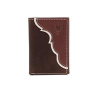 Ariat Two Toned Overlay - Men's Trifold Wallet, Trifold Wallet