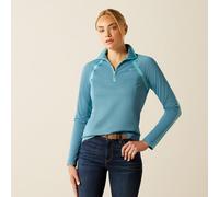 Ariat UK18 (XL) Ladies Sunstopper 3.0 Long Sleeve Baselayer - Womens Horse Riding Base Layer Tops - Blue