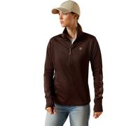 Ariat UK18 (XL) Women's Team EQ 1/2 Zip Pullover Jumper - Brown