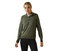 Ariat UK6 (XS)Ladies Breathe 1/2 Zip Sweatshirt - Dark Green